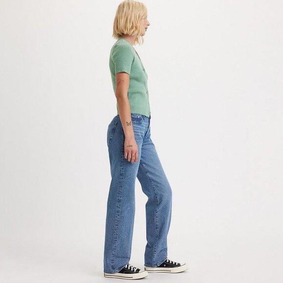 LEVI'S Women's 501 Jeans Size 28X30 in medium wash - Picture 2 of 14